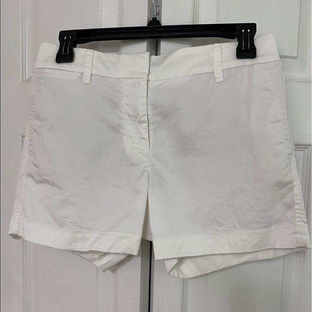 J Crew White Chino Shorts size 0